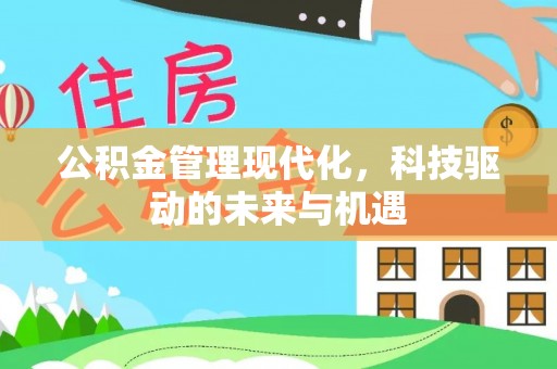 仁和公积金管理现代化，科技驱动的未来与机遇
