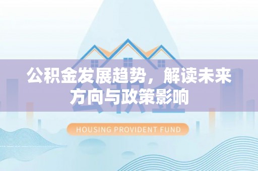 仁和公积金发展趋势，解读未来方向与政策影响