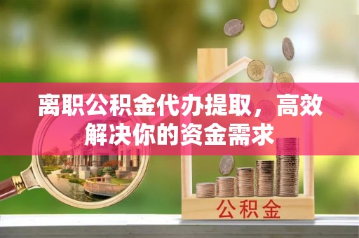 仁和离职公积金代办提取，高效解决你的资金需求