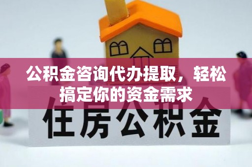 仁和公积金咨询代办提取，轻松搞定你的资金需求
