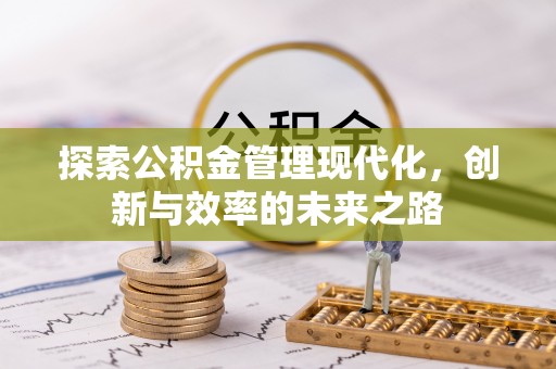 仁和探索公积金管理现代化，创新与效率的未来之路