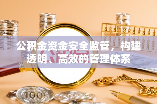 仁和公积金资金安全监管，构建透明、高效的管理体系