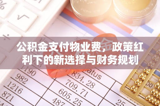 仁和公积金支付物业费，政策红利下的新选择与财务规划