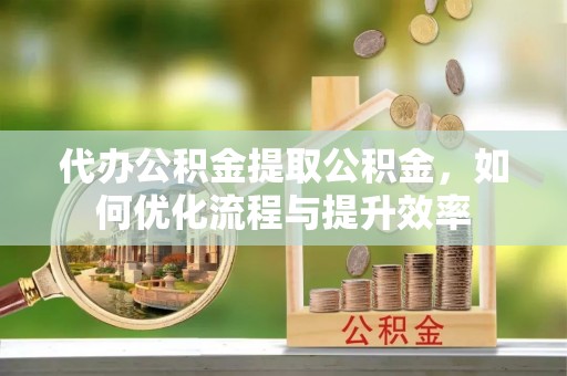 仁和代办公积金提取公积金，如何优化流程与提升效率