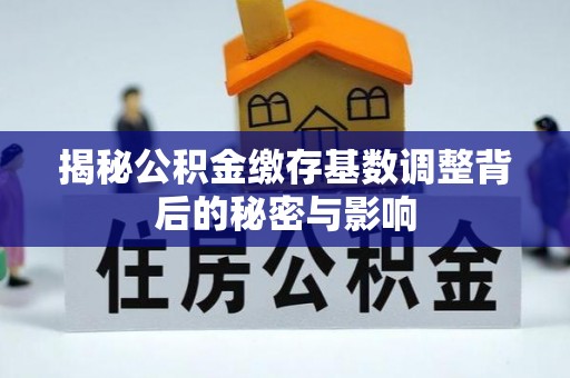 仁和揭秘公积金缴存基数调整背后的秘密与影响