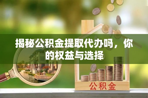 仁和揭秘公积金提取代办吗，你的权益与选择