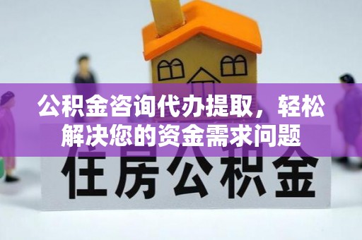 仁和公积金咨询代办提取，轻松解决您的资金需求问题