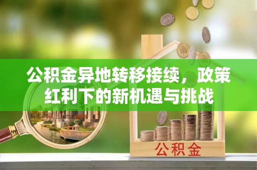 仁和公积金异地转移接续，政策红利下的新机遇与挑战