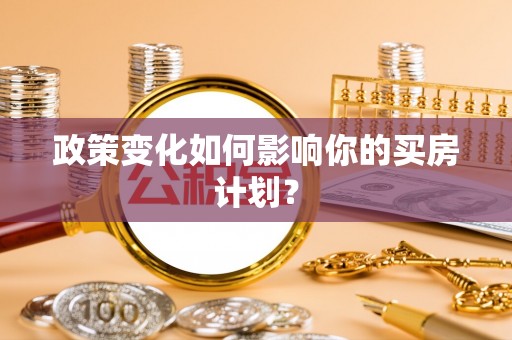 仁和政策变化如何影响你的买房计划？