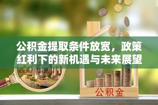 仁和公积金提取条件放宽，政策红利下的新机遇与未来展望