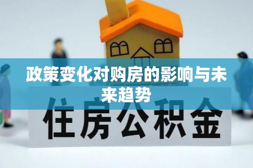 仁和政策变化对购房的影响与未来趋势