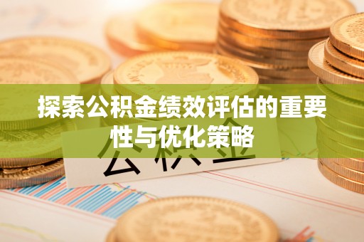 仁和探索公积金绩效评估的重要性与优化策略