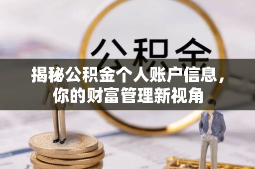 仁和揭秘公积金个人账户信息，你的财富管理新视角