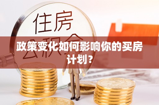 仁和政策变化如何影响你的买房计划？