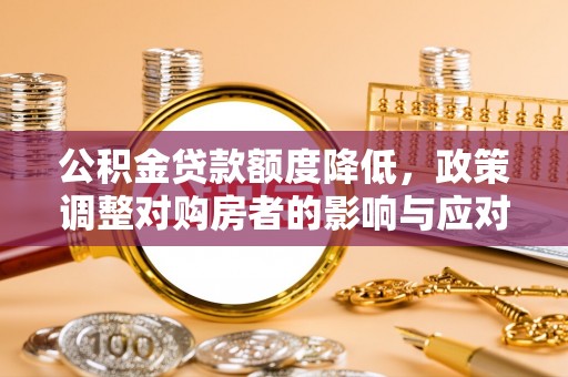 仁和公积金贷款额度降低，政策调整对购房者的影响与应对策略