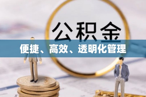 仁和便捷、高效、透明化管理
