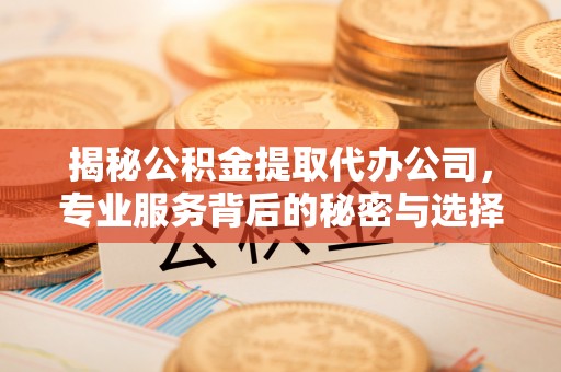 仁和揭秘公积金提取代办公司，专业服务背后的秘密与选择指南