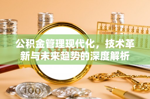 仁和公积金管理现代化，技术革新与未来趋势的深度解析